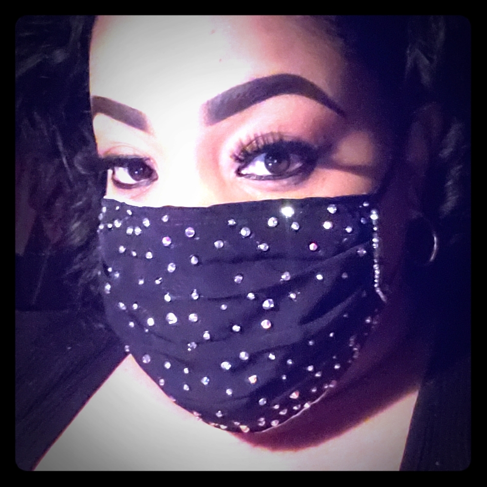 Bling face mask